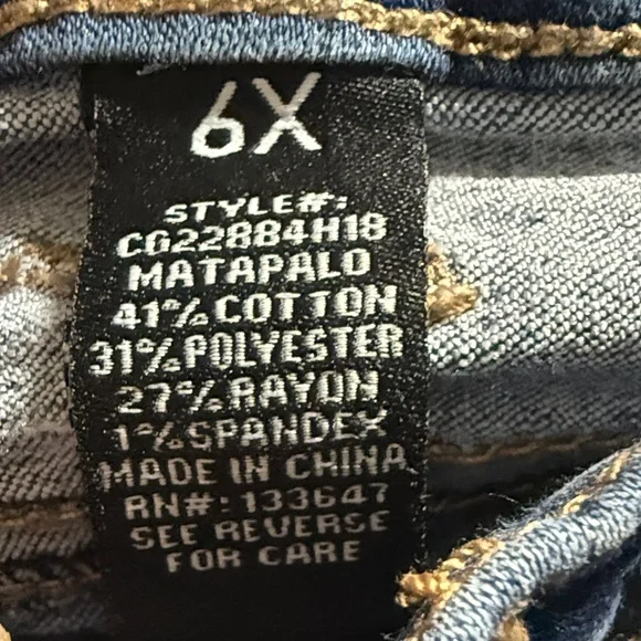 GIRLS 7/8 Celebrity Pink Dark Blue Girls Skinny Jeans - Picture 3 of 3